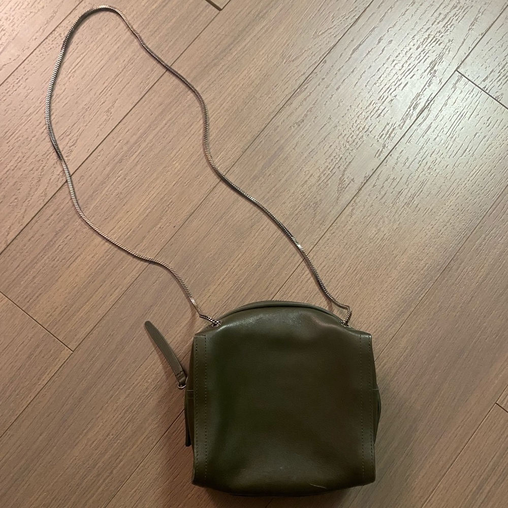 3.1 Phillip Lim Soleil Mini Zip Black Nickel Leather Cross Body Bag